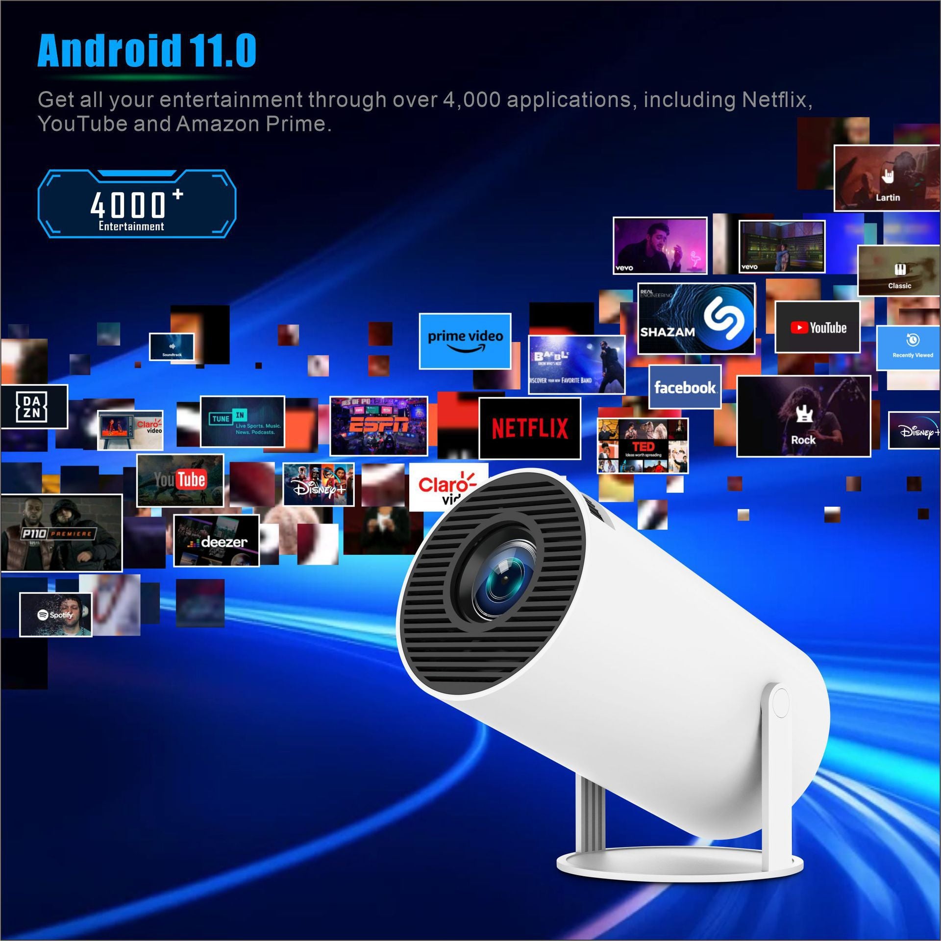 Mini 4K Smart Projector