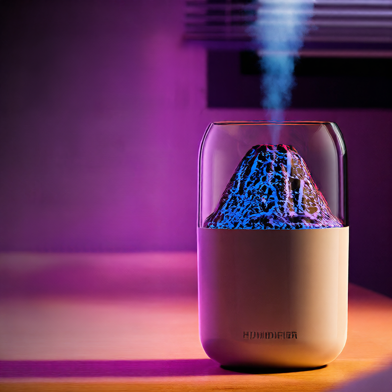 Mini Volcano Humidifier with LED