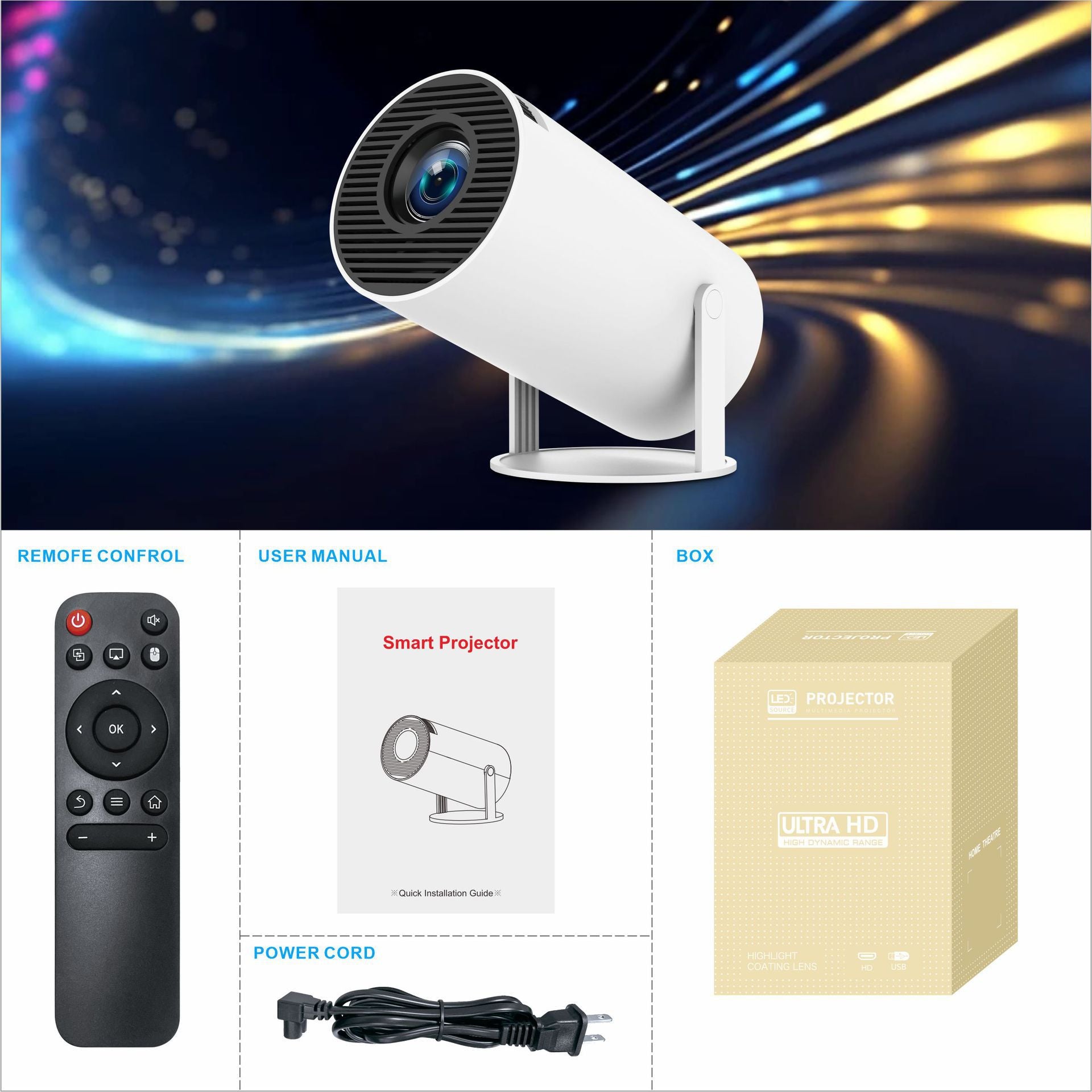 Mini 4K Smart Projector