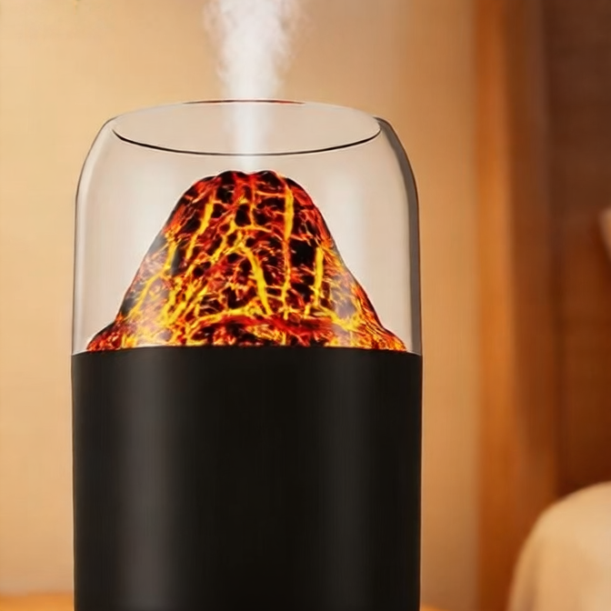 Mini Volcano Humidifier with LED