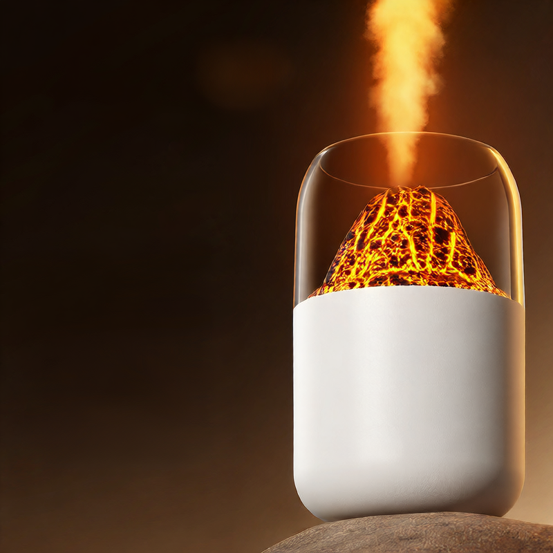 Mini Volcano Humidifier with LED