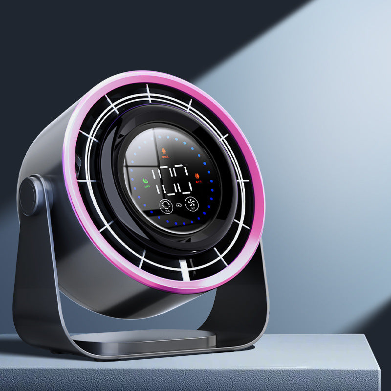 Rechargeable Desk Fan with Digital Display