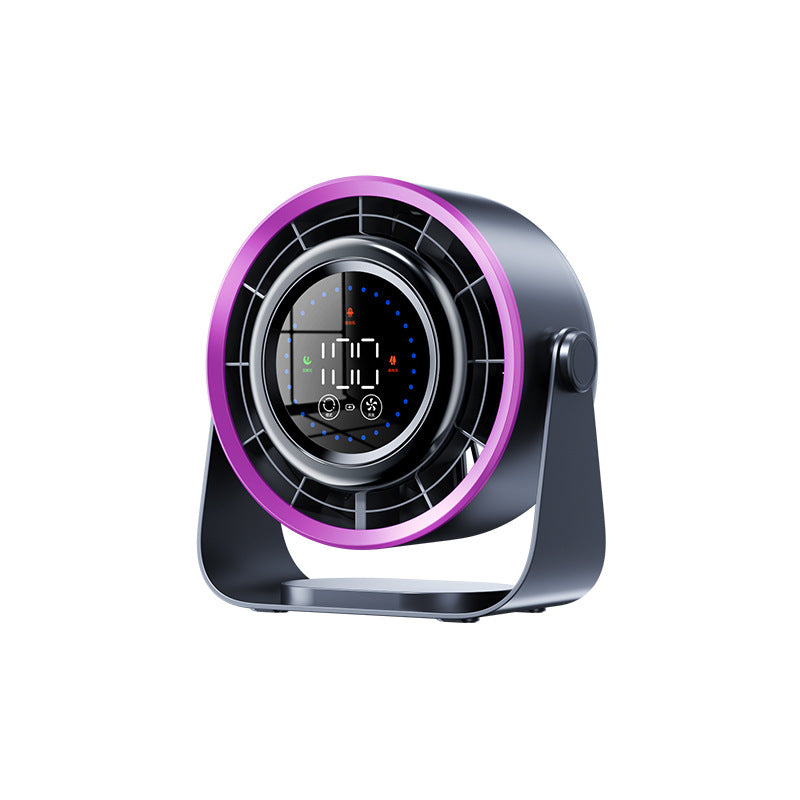 Rechargeable Desk Fan with Digital Display